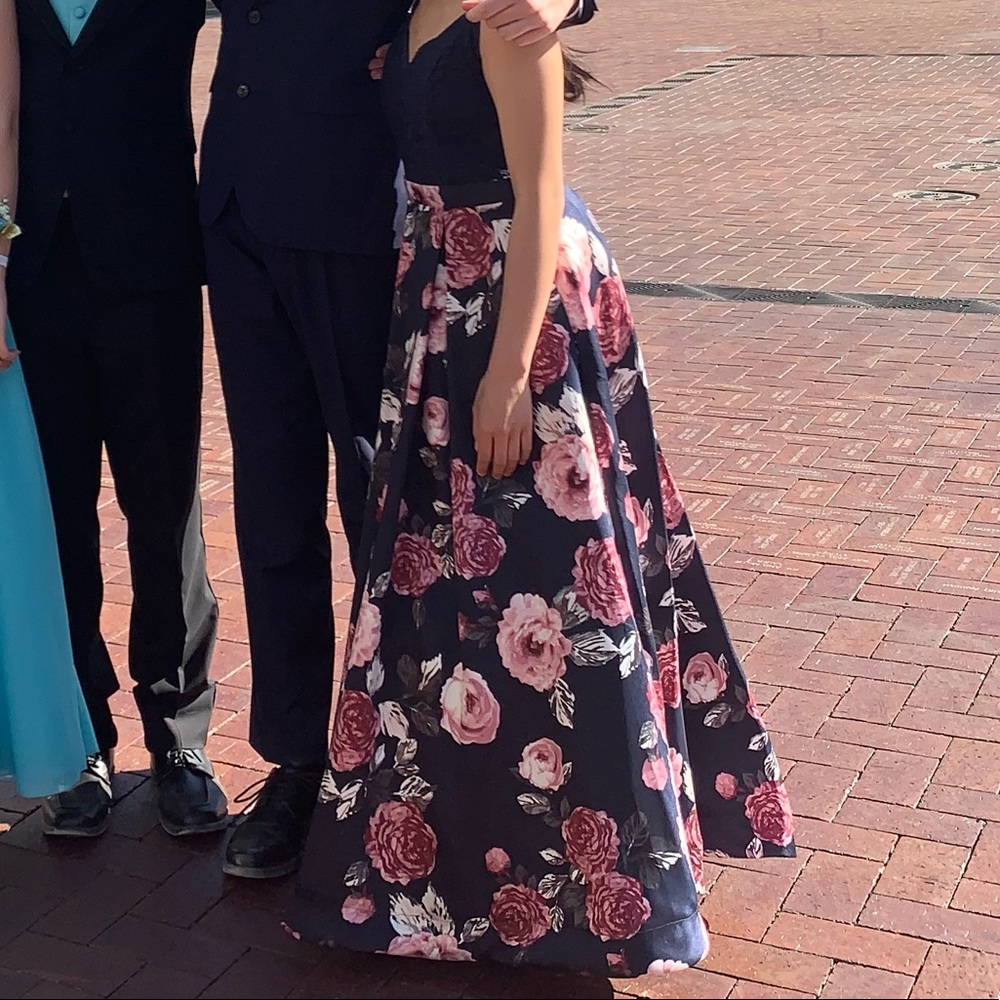 Floral Prom Dress Size 0